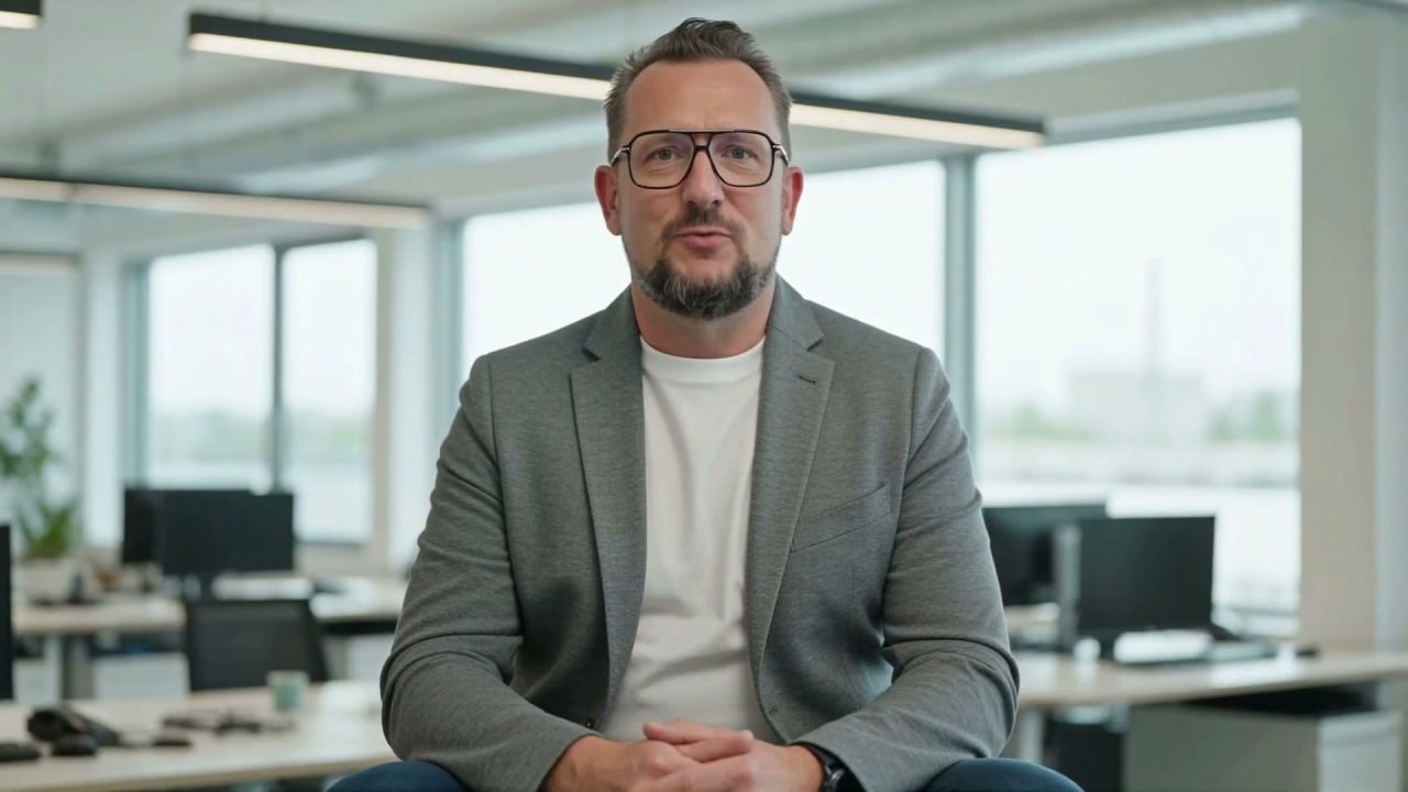 Standbild aus dem Video: Georg Grahamer erkl&auml;rt den KI-Hub